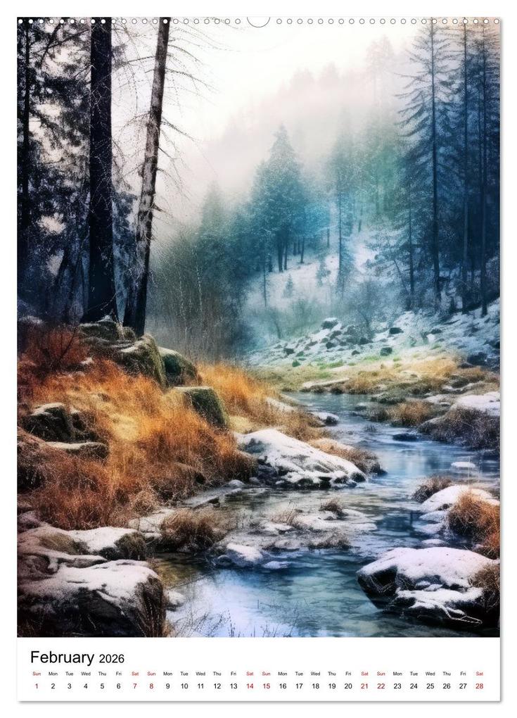 Weitere Ansicht: Rhythmic Nature (High Quality Premium Wall Calendar 2026 DIN A2 portrait),CALVENDO 12 Month Wall Calendar | Calvendo, Justyna Jaszke JBJart