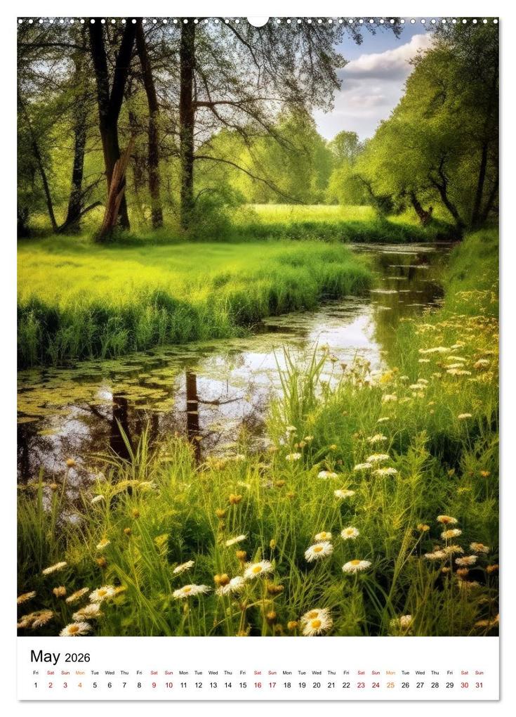 Weitere Ansicht: Rhythmic Nature (High Quality Premium Wall Calendar 2026 DIN A2 portrait),CALVENDO 12 Month Wall Calendar | Calvendo, Justyna Jaszke JBJart