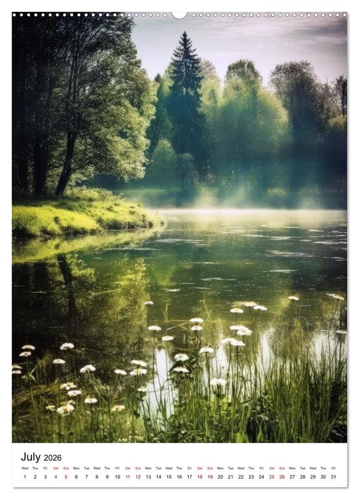 Weitere Ansicht: Rhythmic Nature (High Quality Premium Wall Calendar 2026 DIN A2 portrait),CALVENDO 12 Month Wall Calendar | Calvendo, Justyna Jaszke JBJart