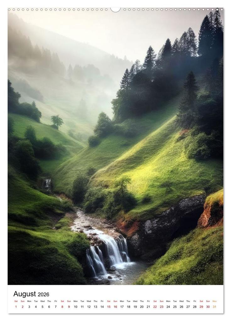 Weitere Ansicht: Rhythmic Nature (High Quality Premium Wall Calendar 2026 DIN A2 portrait),CALVENDO 12 Month Wall Calendar | Calvendo, Justyna Jaszke JBJart