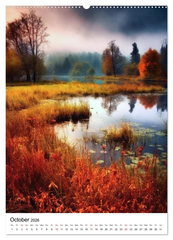 Weitere Ansicht: Rhythmic Nature (High Quality Premium Wall Calendar 2026 DIN A2 portrait),CALVENDO 12 Month Wall Calendar | Calvendo, Justyna Jaszke JBJart