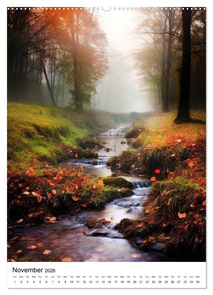 Weitere Ansicht: Rhythmic Nature (High Quality Premium Wall Calendar 2026 DIN A2 portrait),CALVENDO 12 Month Wall Calendar | Calvendo, Justyna Jaszke JBJart