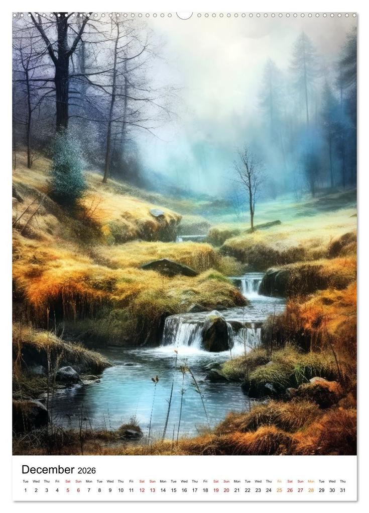 Weitere Ansicht: Rhythmic Nature (High Quality Premium Wall Calendar 2026 DIN A2 portrait),CALVENDO 12 Month Wall Calendar | Calvendo, Justyna Jaszke JBJart