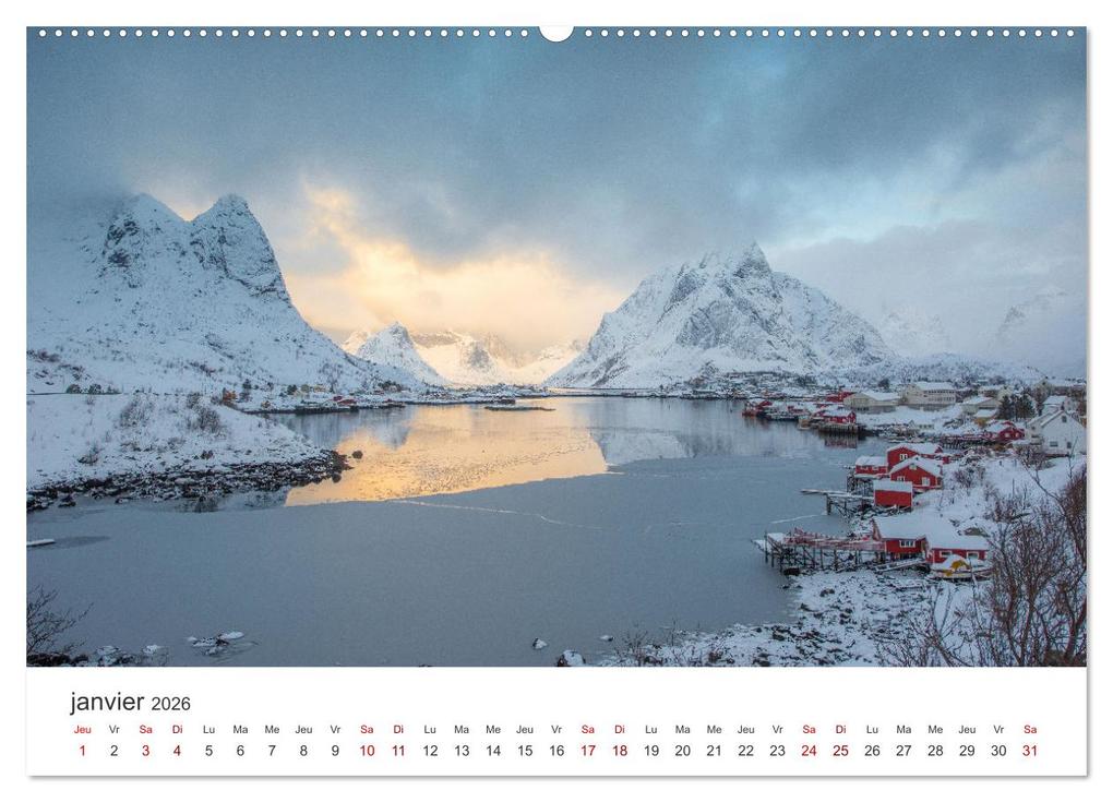 Weitere Ansicht: Réflexions dans les îles Lofoten (Calendrier mural 2026 DIN A2 vertical) calendrier de bureau | Calvendo, Photostravellers, Photostravellers Photostravellers