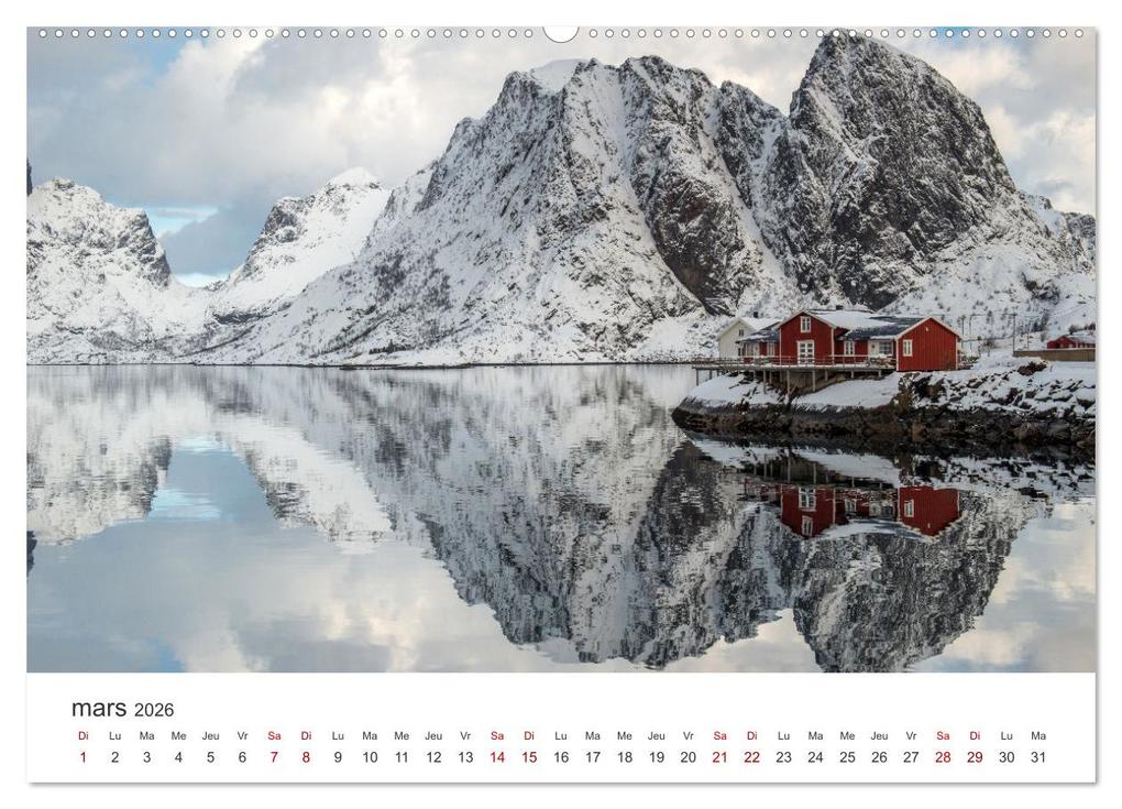 Weitere Ansicht: Réflexions dans les îles Lofoten (Calendrier mural 2026 DIN A2 vertical) calendrier de bureau | Calvendo, Photostravellers, Photostravellers Photostravellers