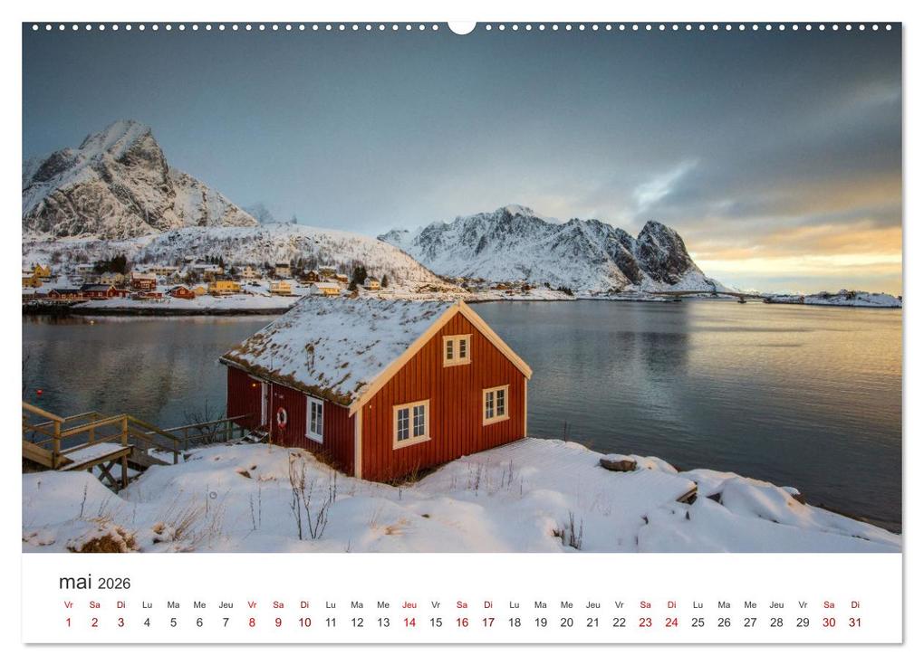 Weitere Ansicht: Réflexions dans les îles Lofoten (Calendrier mural 2026 DIN A2 vertical) calendrier de bureau | Calvendo, Photostravellers, Photostravellers Photostravellers