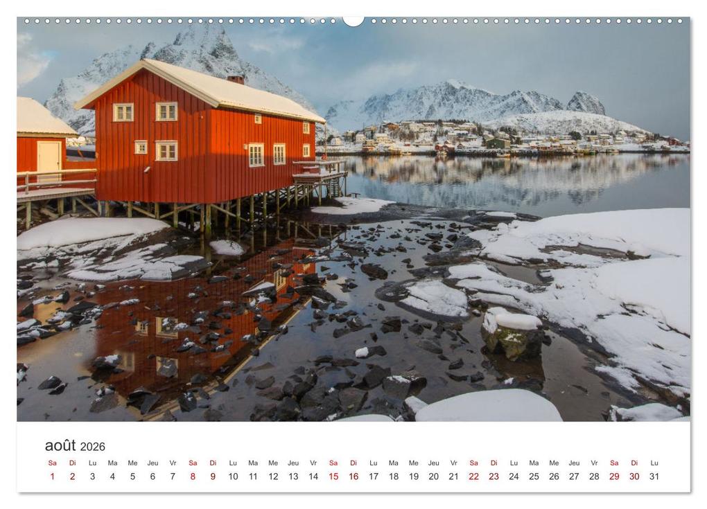 Weitere Ansicht: Réflexions dans les îles Lofoten (Calendrier mural 2026 DIN A2 vertical) calendrier de bureau | Calvendo, Photostravellers, Photostravellers Photostravellers