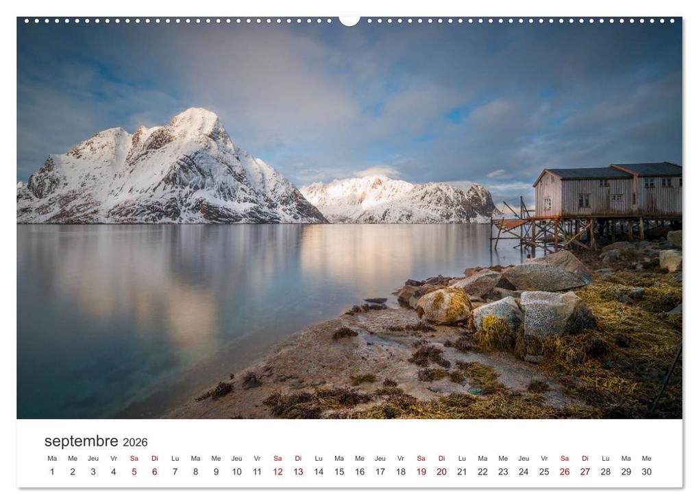 Weitere Ansicht: Réflexions dans les îles Lofoten (Calendrier mural 2026 DIN A2 vertical) calendrier de bureau | Calvendo, Photostravellers, Photostravellers Photostravellers
