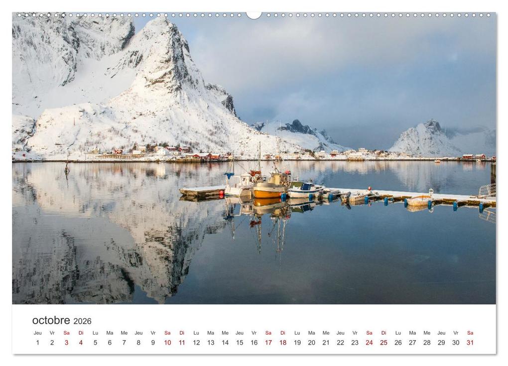 Weitere Ansicht: Réflexions dans les îles Lofoten (Calendrier mural 2026 DIN A2 vertical) calendrier de bureau | Calvendo, Photostravellers, Photostravellers Photostravellers