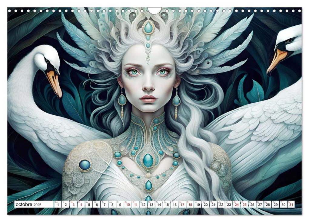 Weitere Ansicht: La muse aux oiseaux (Calendrier mural 2026 DIN A3 vertical), CALVENDO calendrier mensuel | Calvendo, Dusanka Djeric