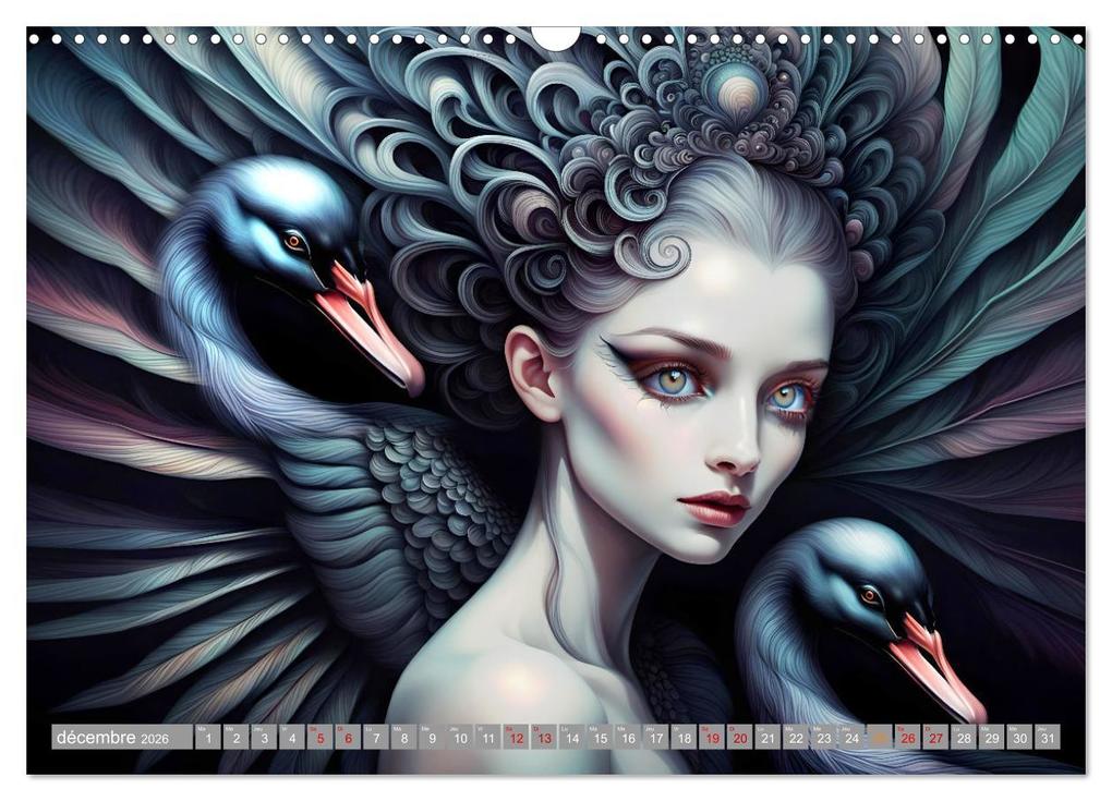 Weitere Ansicht: La muse aux oiseaux (Calendrier mural 2026 DIN A3 vertical), CALVENDO calendrier mensuel | Calvendo, Dusanka Djeric