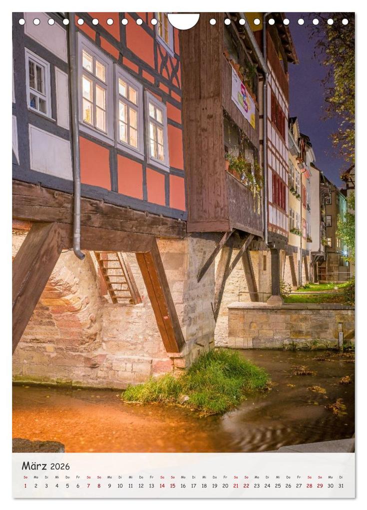 Weitere Ansicht: Erfurt - Zwischen Dom und Krämerbrücke (Wandkalender 2026 DIN A4 hoch), CALVENDO Monatskalender | Thomas Bugdoll, Calvendo