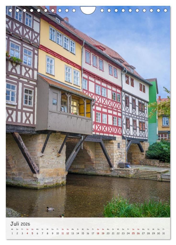 Weitere Ansicht: Erfurt - Zwischen Dom und Krämerbrücke (Wandkalender 2026 DIN A4 hoch), CALVENDO Monatskalender | Thomas Bugdoll, Calvendo