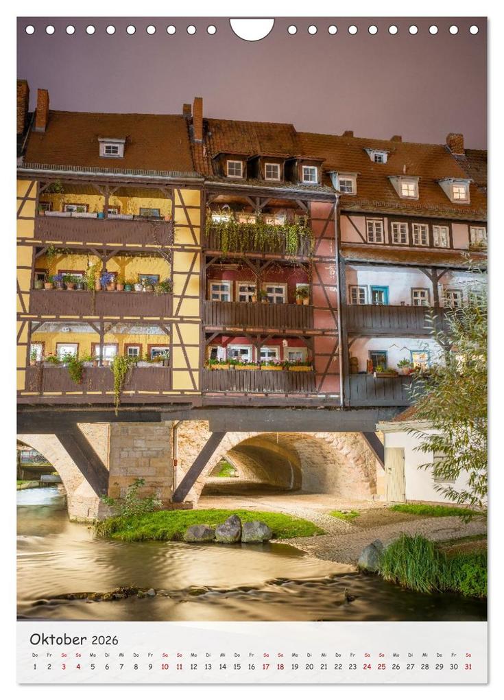 Weitere Ansicht: Erfurt - Zwischen Dom und Krämerbrücke (Wandkalender 2026 DIN A4 hoch), CALVENDO Monatskalender | Thomas Bugdoll, Calvendo