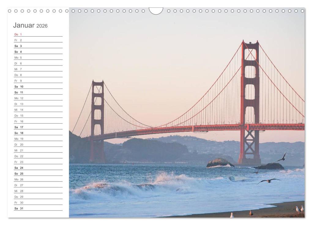 Weitere Ansicht: Kalifornien - wunderschöne Westküste (Wandkalender 2026 DIN A3 quer), CALVENDO Monatskalender | Franziska Hoppe, Calvendo