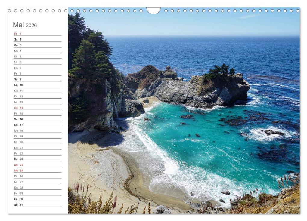 Weitere Ansicht: Kalifornien - wunderschöne Westküste (Wandkalender 2026 DIN A3 quer), CALVENDO Monatskalender | Franziska Hoppe, Calvendo