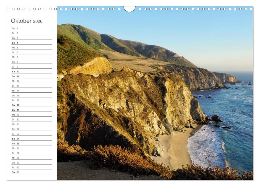 Weitere Ansicht: Kalifornien - wunderschöne Westküste (Wandkalender 2026 DIN A3 quer), CALVENDO Monatskalender | Franziska Hoppe, Calvendo