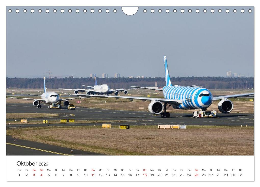 Weitere Ansicht: Frankfurt Airport - EDDF (Wandkalender 2026 DIN A4 quer), CALVENDO Monatskalender | Michael Knebel, Calvendo