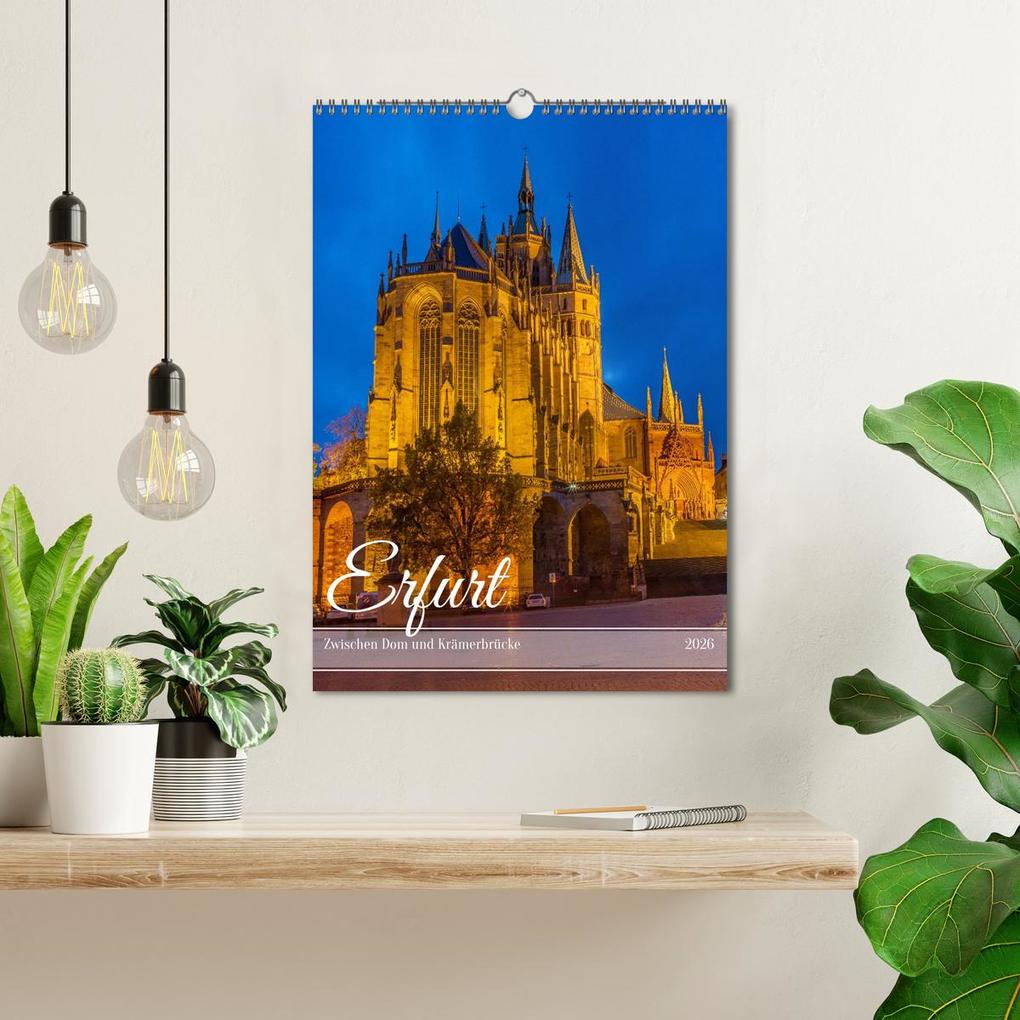 Weitere Ansicht: Erfurt - Zwischen Dom und Krämerbrücke (Wandkalender 2026 DIN A3 hoch), CALVENDO Monatskalender | Thomas Bugdoll, Calvendo
