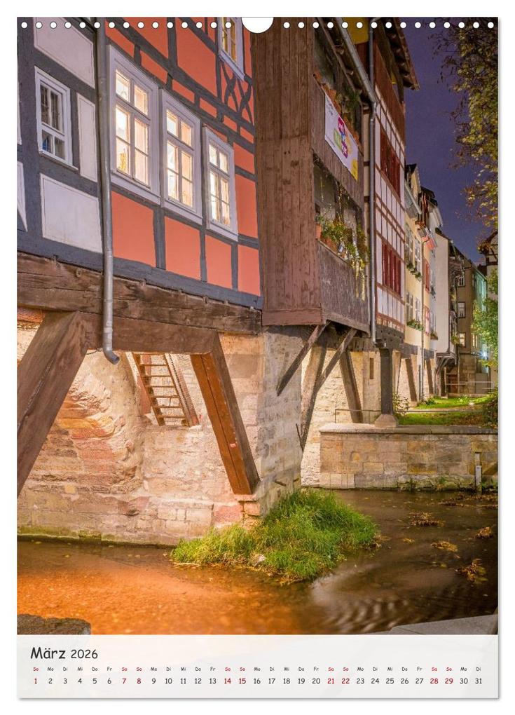Weitere Ansicht: Erfurt - Zwischen Dom und Krämerbrücke (Wandkalender 2026 DIN A3 hoch), CALVENDO Monatskalender | Thomas Bugdoll, Calvendo