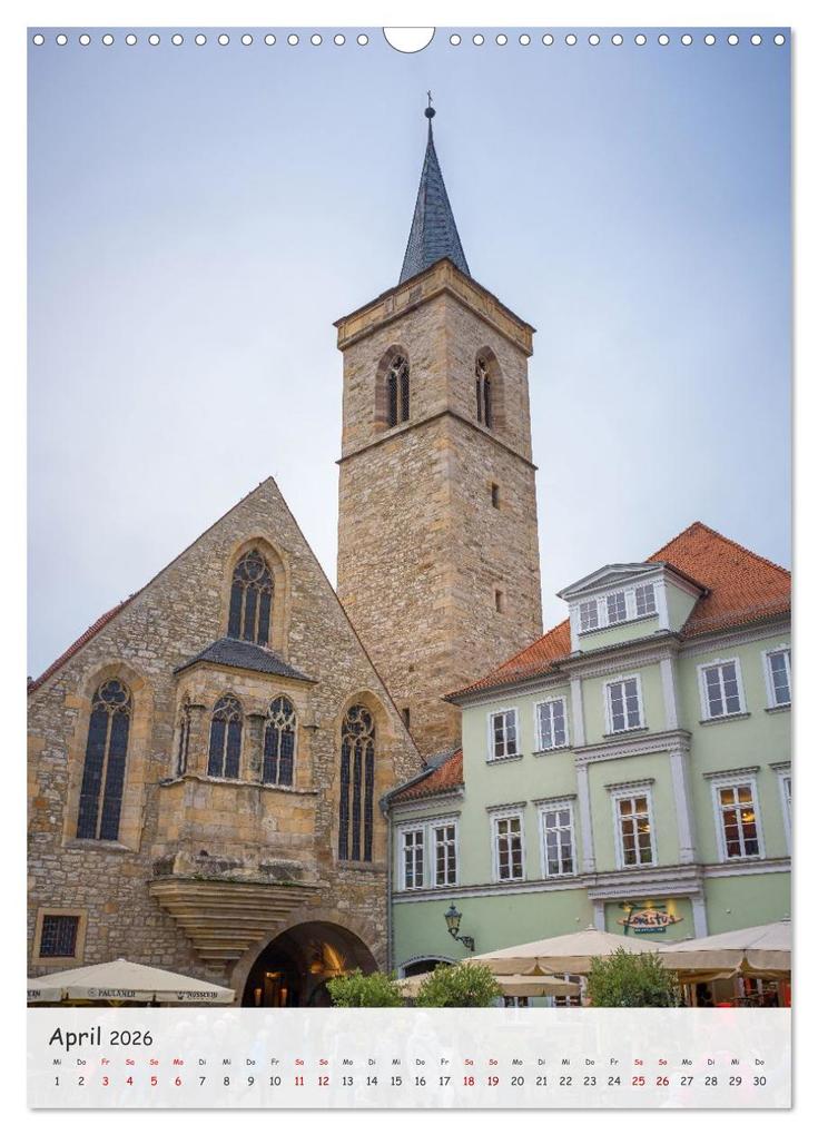 Weitere Ansicht: Erfurt - Zwischen Dom und Krämerbrücke (Wandkalender 2026 DIN A3 hoch), CALVENDO Monatskalender | Thomas Bugdoll, Calvendo
