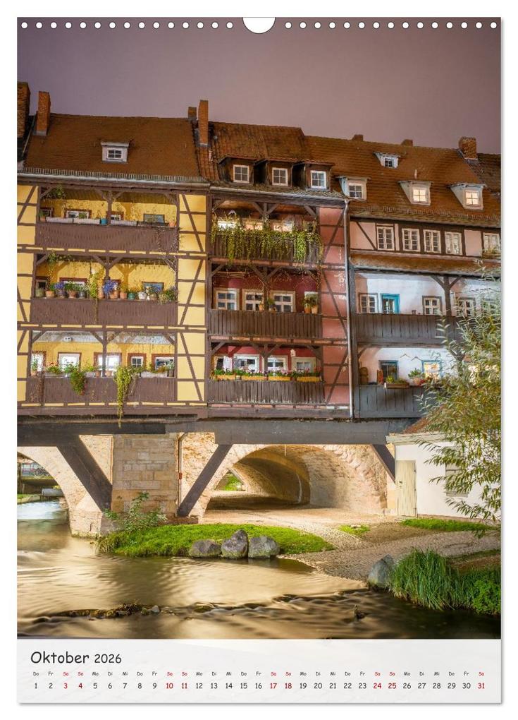 Weitere Ansicht: Erfurt - Zwischen Dom und Krämerbrücke (Wandkalender 2026 DIN A3 hoch), CALVENDO Monatskalender | Thomas Bugdoll, Calvendo