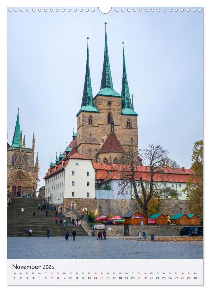 Weitere Ansicht: Erfurt - Zwischen Dom und Krämerbrücke (Wandkalender 2026 DIN A3 hoch), CALVENDO Monatskalender | Thomas Bugdoll, Calvendo
