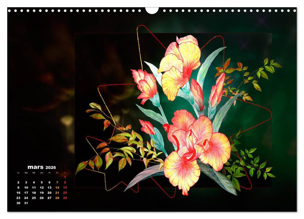 Weitere Ansicht: Images d'art Ikebana (Calendrier mural 2026 DIN A3 vertical), CALVENDO calendrier mensuel | Calvendo, Dusanka Djeric