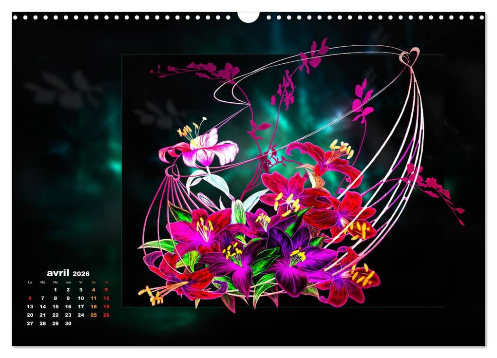 Weitere Ansicht: Images d'art Ikebana (Calendrier mural 2026 DIN A3 vertical), CALVENDO calendrier mensuel | Calvendo, Dusanka Djeric