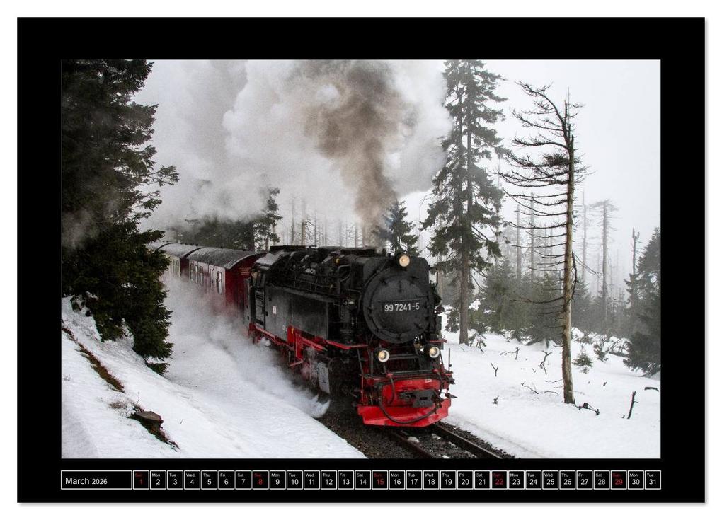 Weitere Ansicht: Steam Experience (High Quality Premium Wall Calendar 2026 DIN A2 landscape),CALVENDO 12 Month Wall Calendar | Calvendo, Marion Maurer