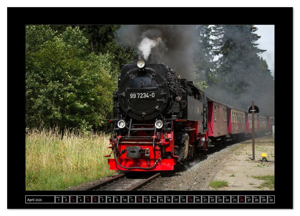 Weitere Ansicht: Steam Experience (High Quality Premium Wall Calendar 2026 DIN A2 landscape),CALVENDO 12 Month Wall Calendar | Calvendo, Marion Maurer