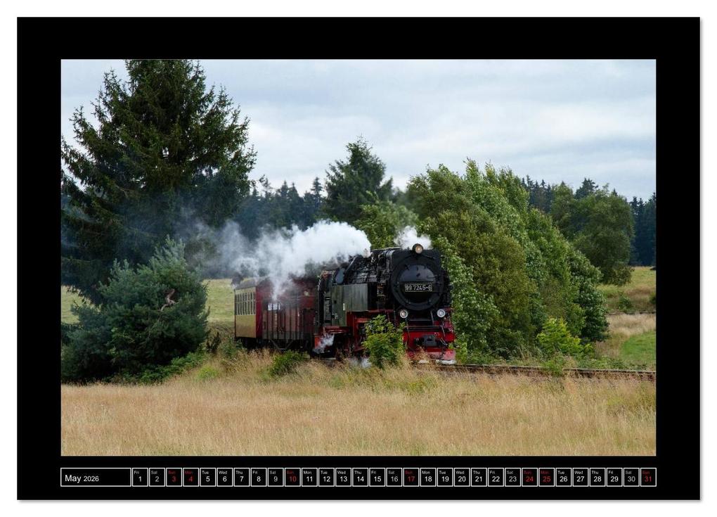Weitere Ansicht: Steam Experience (High Quality Premium Wall Calendar 2026 DIN A2 landscape),CALVENDO 12 Month Wall Calendar | Calvendo, Marion Maurer