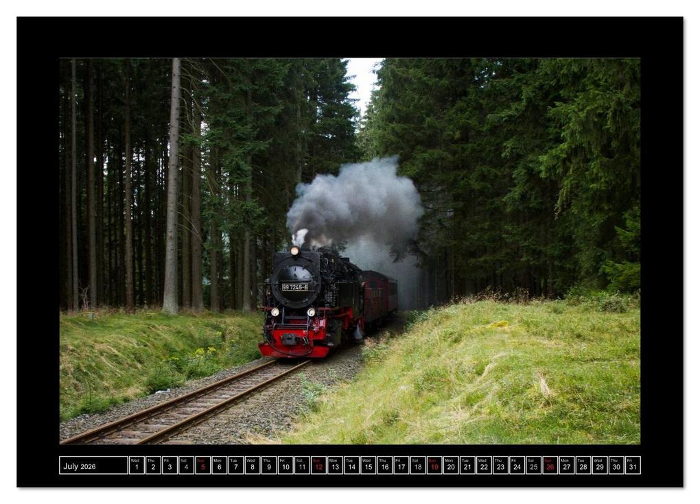 Weitere Ansicht: Steam Experience (High Quality Premium Wall Calendar 2026 DIN A2 landscape),CALVENDO 12 Month Wall Calendar | Calvendo, Marion Maurer