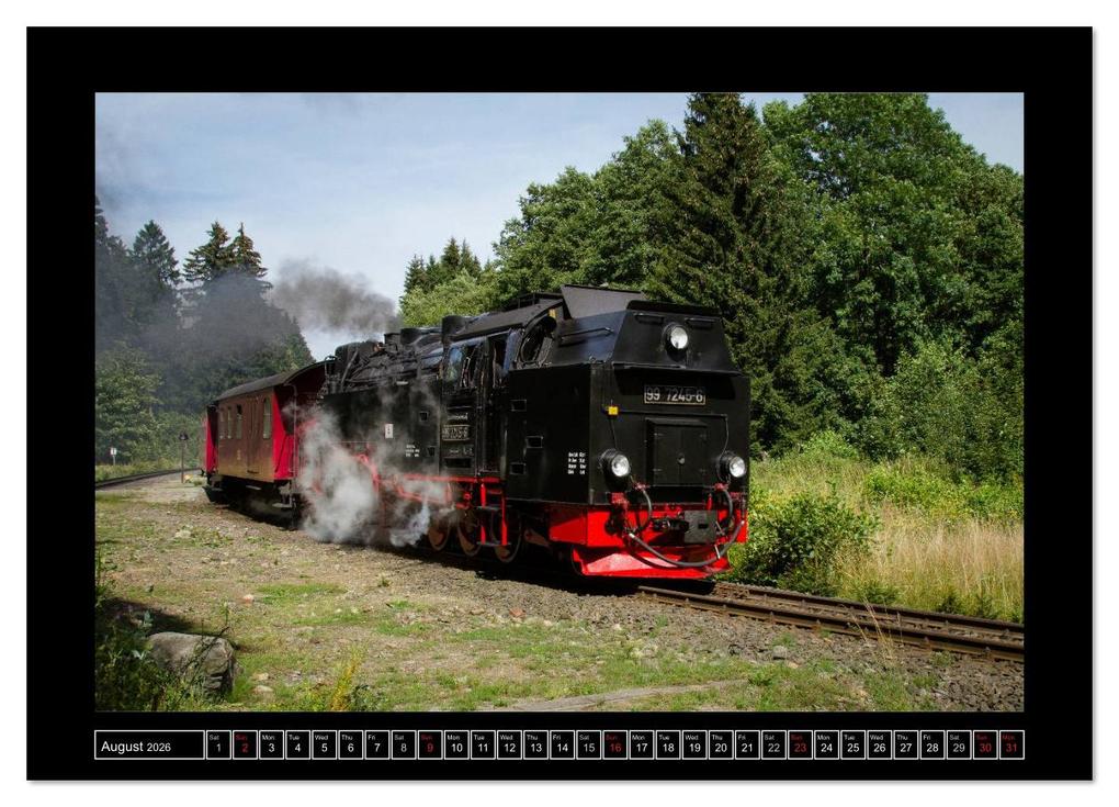 Weitere Ansicht: Steam Experience (High Quality Premium Wall Calendar 2026 DIN A2 landscape),CALVENDO 12 Month Wall Calendar | Calvendo, Marion Maurer