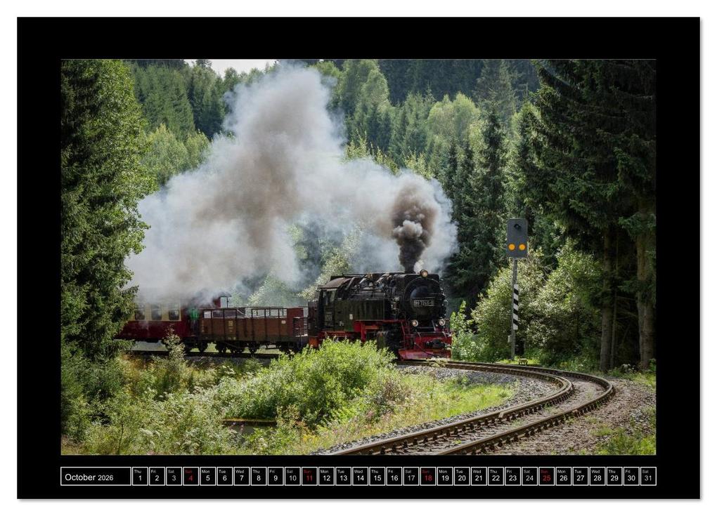 Weitere Ansicht: Steam Experience (High Quality Premium Wall Calendar 2026 DIN A2 landscape),CALVENDO 12 Month Wall Calendar | Calvendo, Marion Maurer