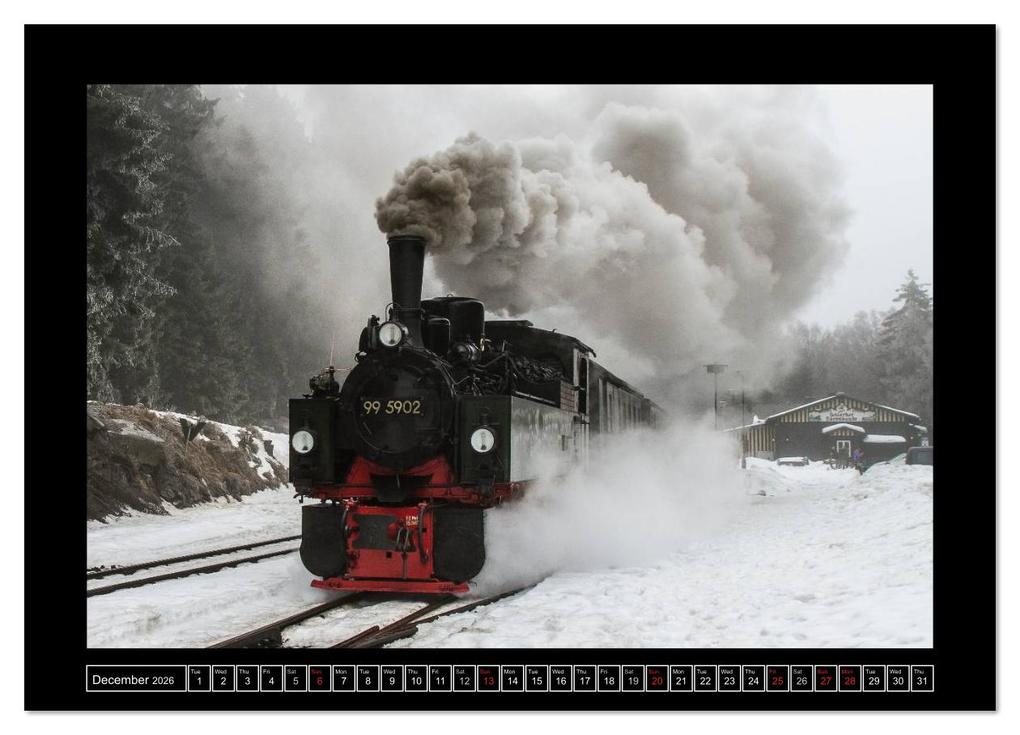 Weitere Ansicht: Steam Experience (High Quality Premium Wall Calendar 2026 DIN A2 landscape),CALVENDO 12 Month Wall Calendar | Calvendo, Marion Maurer