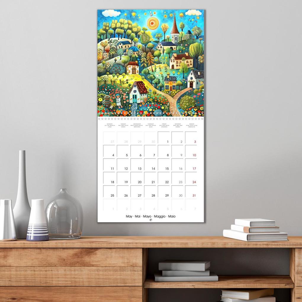 Weitere Ansicht: Naive Colorful Journey (Wall Calendar 2026 12 × 12 Inch) CALVENDO 12 Month Wall Calendar | Calvendo, Marie-Ange PAGNON