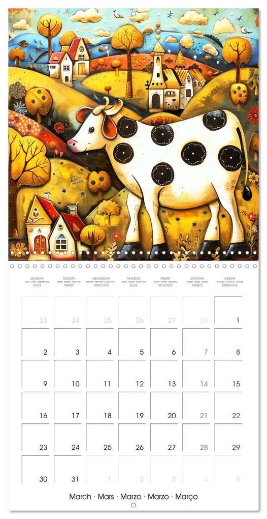 Weitere Ansicht: Naive Colorful Journey (Wall Calendar 2026 12 × 12 Inch) CALVENDO 12 Month Wall Calendar | Calvendo, Marie-Ange PAGNON