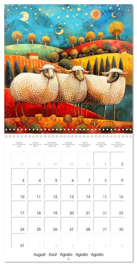 Weitere Ansicht: Naive Colorful Journey (Wall Calendar 2026 12 × 12 Inch) CALVENDO 12 Month Wall Calendar | Calvendo, Marie-Ange PAGNON