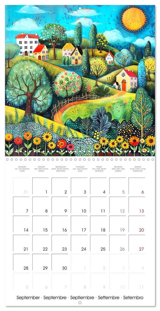 Weitere Ansicht: Naive Colorful Journey (Wall Calendar 2026 12 × 12 Inch) CALVENDO 12 Month Wall Calendar | Calvendo, Marie-Ange PAGNON