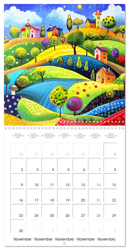 Weitere Ansicht: Naive Colorful Journey (Wall Calendar 2026 12 × 12 Inch) CALVENDO 12 Month Wall Calendar | Calvendo, Marie-Ange PAGNON