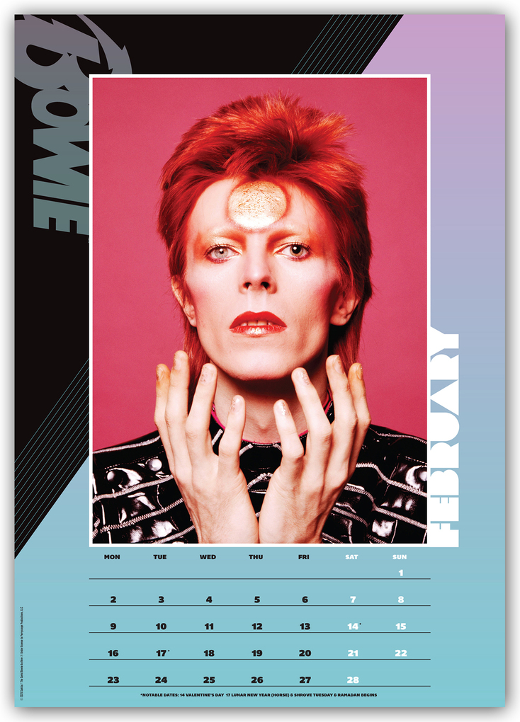 Weitere Ansicht: David Bowie 2026 - A3-Posterkalender | Danilo