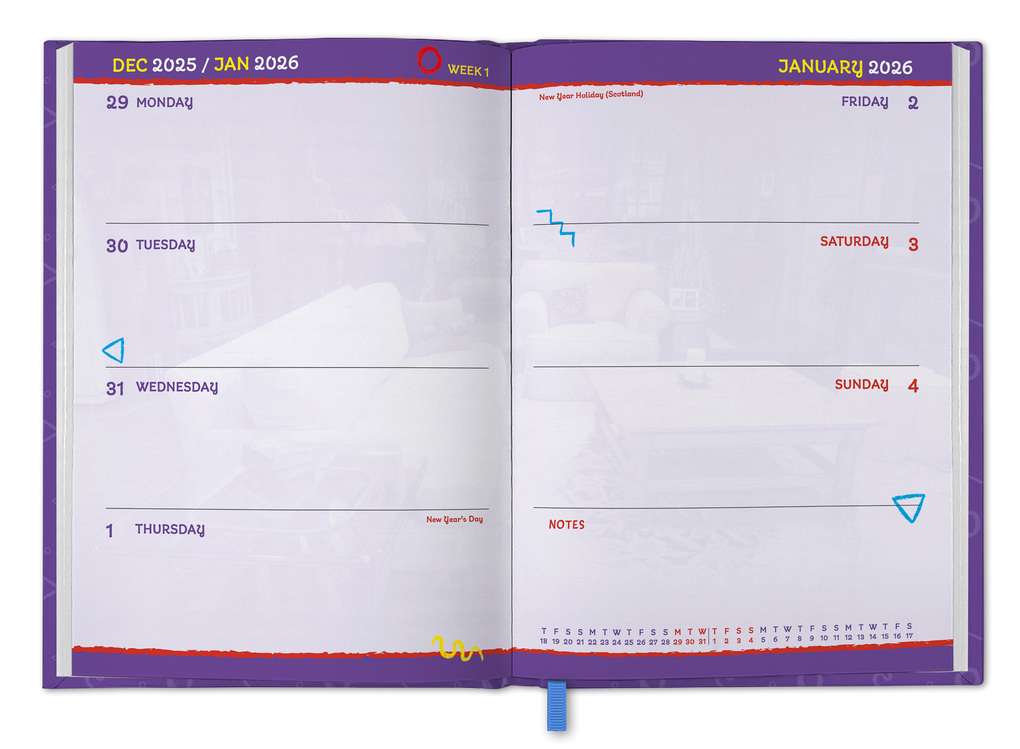 Weitere Ansicht: Friends - A5-Tischkalender 2026 | Danilo Promotion Ltd