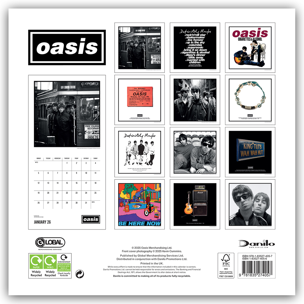 Weitere Ansicht: Oasis - Offizieller Kalender 2026