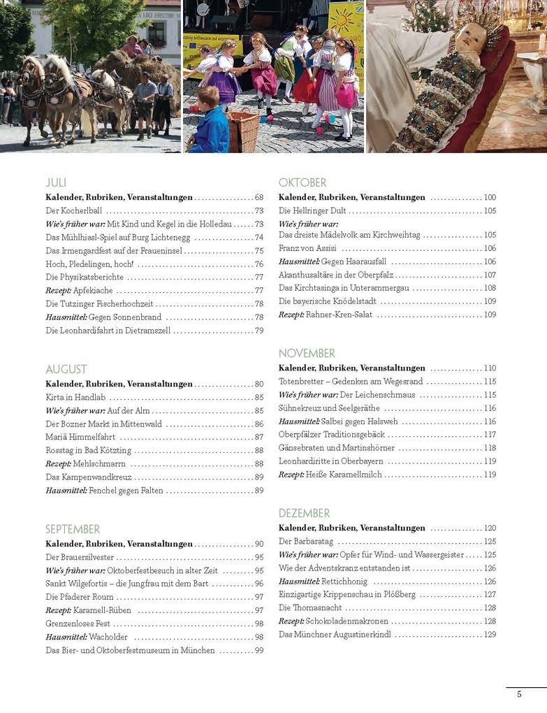 Weitere Ansicht: Altbayerischer Festtags- und Brauchtumskalender 2026 | Judith Kumpfmüller, Dorothea Steinbacher