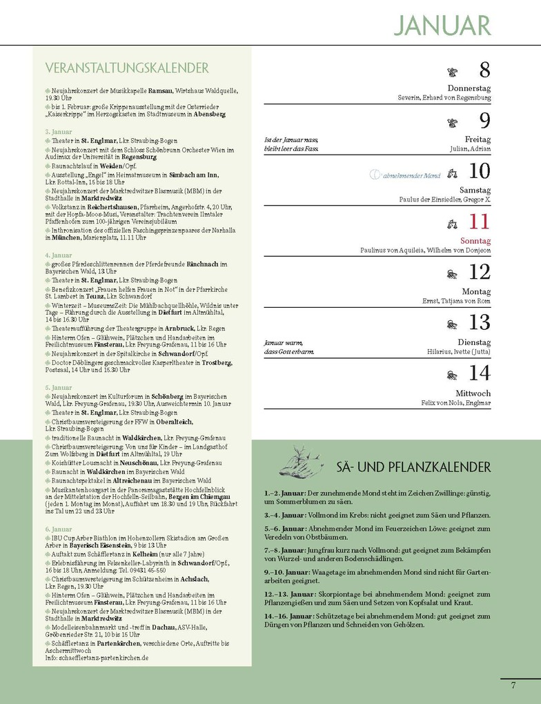 Weitere Ansicht: Altbayerischer Festtags- und Brauchtumskalender 2026 | Judith Kumpfmüller, Dorothea Steinbacher