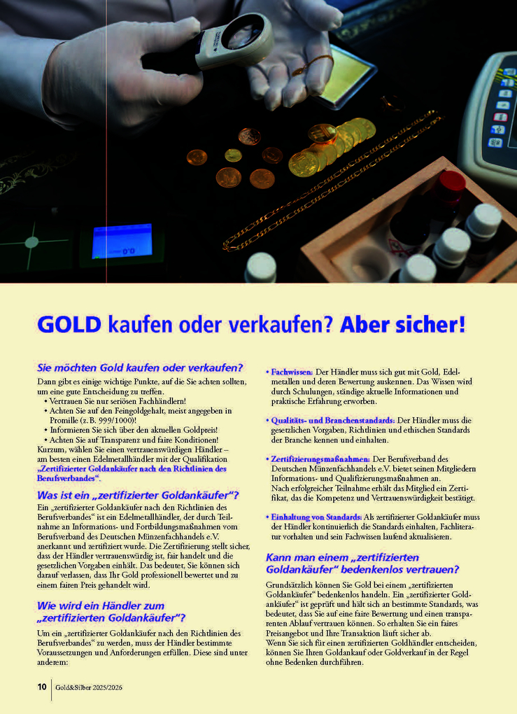 Weitere Ansicht: Sonderheft Gold & Silber