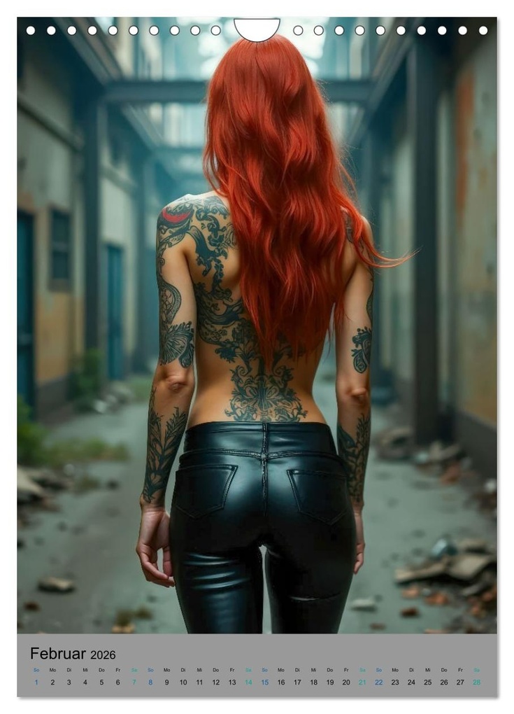 Weitere Ansicht: Tattoos in Lost Places (Wandkalender 2026 DIN A4 hoch), CALVENDO Monatskalender | Ally Bee, Calvendo