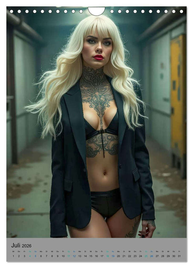 Weitere Ansicht: Tattoos in Lost Places (Wandkalender 2026 DIN A4 hoch), CALVENDO Monatskalender | Ally Bee, Calvendo