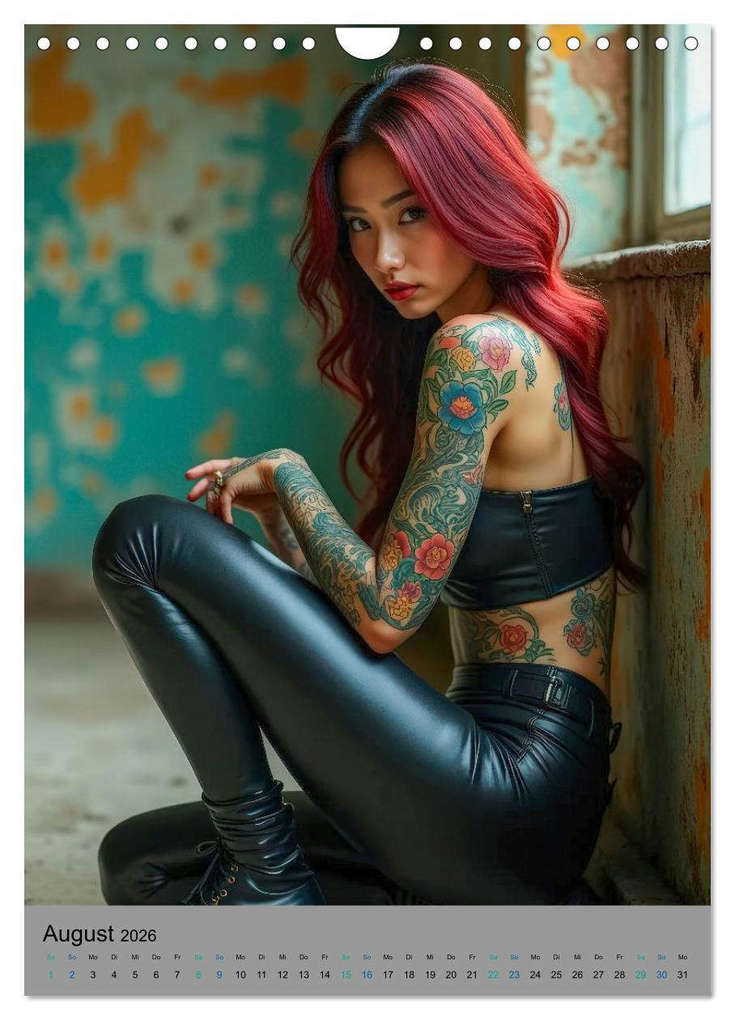 Weitere Ansicht: Tattoos in Lost Places (Wandkalender 2026 DIN A4 hoch), CALVENDO Monatskalender | Ally Bee, Calvendo
